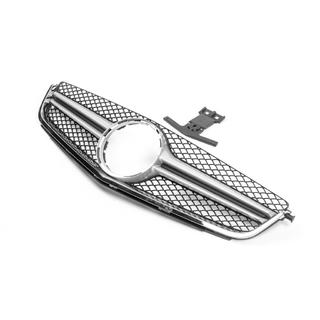 AMG Silver frontgrille (voor C63) Mercedes C-klasse W204 2007–2015 foto 2