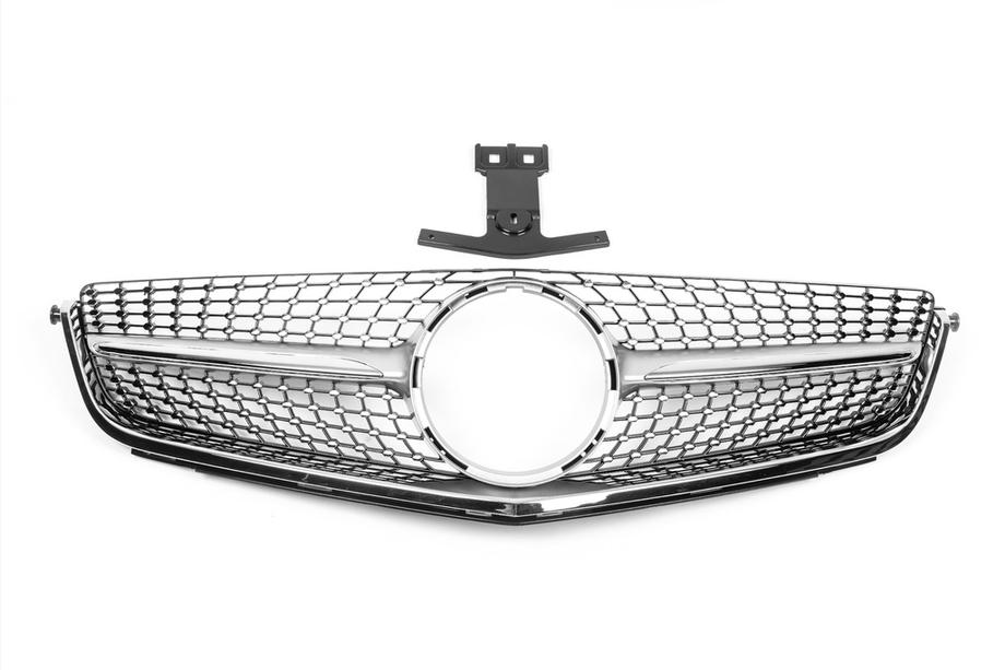 Mercedes C-klasse W204 2007–2015 Voorgrille Diamond Silver (voor C63) Image
