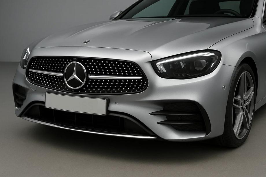 Mercedes E-class W213 2016–2023 Voorgrille Diamond Silver (AMG Line, 2020+) Image