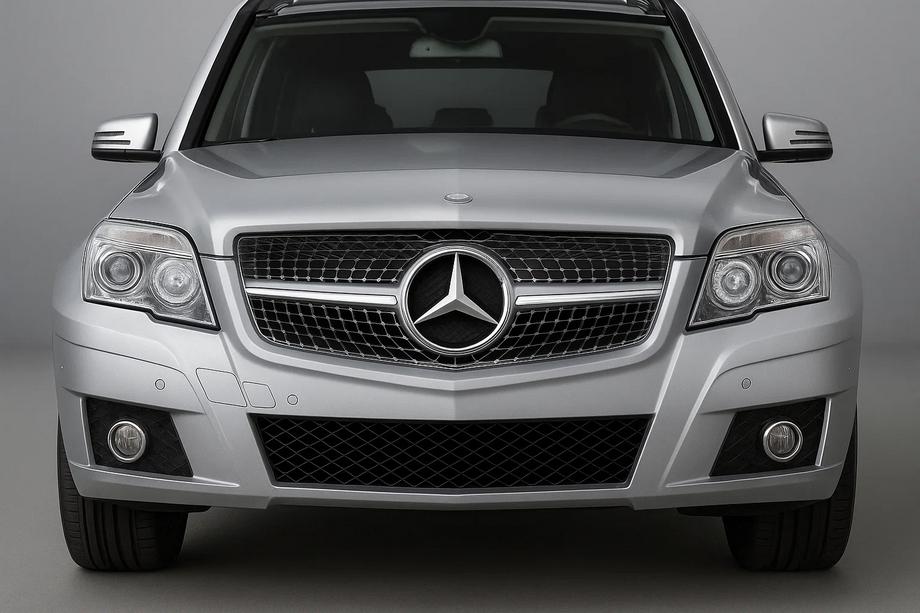 Mercedes GLK-klasse X204 2008–2015 Voorgrille Diamond Silver (2009-2012) Image