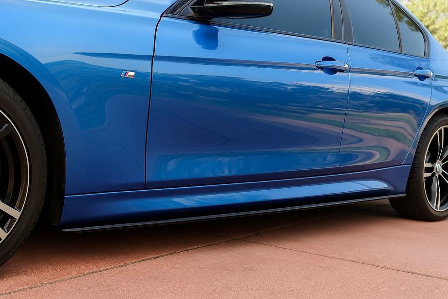 BMW 3 Serie F30/F31 2012–2019 Sideskirt covers EuroCap (voor M-Sport sideskirts, hoogglans zwart) Image