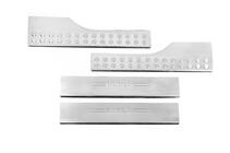 Fiat Doblo II 2010–2022 Carmos instaplijsten interieur (RVS) 3 stuks, Carmos - Turks roestvrij staal foto 3