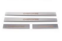 Jeep Grand Cherokee WK 2004–2010 Carmos dorpellijsten (set 4 stuks, RVS) foto 2