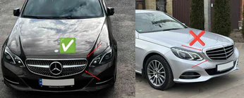 Mercedes E-klasse W212 2009–2016 Voorgrille Diamond Silver (voor Avantgarde en AMG-Line, 2013-2016) foto 10