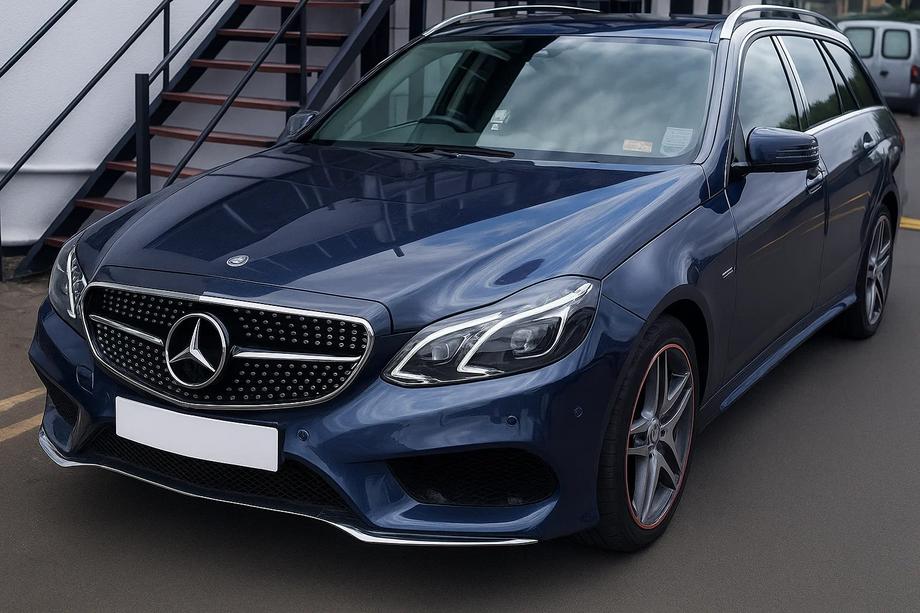 Mercedes E-klasse W212 2009–2016 Voorgrille Diamond Silver (voor Avantgarde en AMG-Line, 2013-2016) Foto 1
