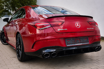 Mercedes CLA C118 2019– Achterdiffuser met uitlaatsierstukken (CLA45-design) foto 3