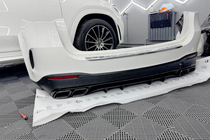 Mercedes GLE W167 2018– Achterdiffuser met uitlaattips GLE63 Black (2018-2026) foto 3