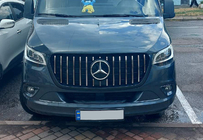 Mercedes Sprinter W907/W910 2018– Voorgrille Panamericana GT Chrome Premium V1 foto 7