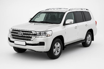 Toyota Land Cruiser 200 2007–2021 Dakrails, origineel design Grey (2 stuks) foto 1