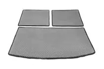 Audi Q7 2005–2015 Kofferbakmat, 3-delig (EVA, grijs) (7-zits) foto 1