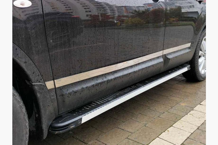 Nissan Qashqai 2007–2010 Carmos deurlijsten (4 stuks, RVS) Image