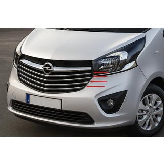Grillstrips Carmos (RVS) Opel Vivaro 2015–2019 foto 1