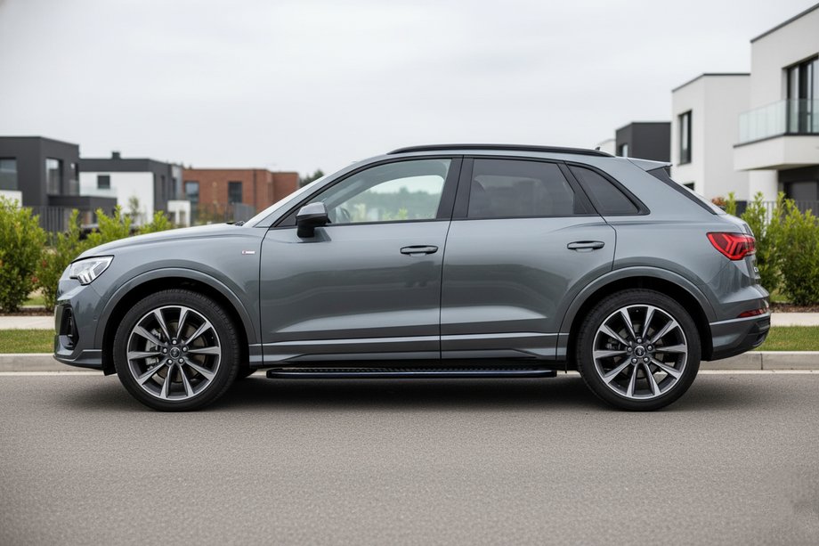 Audi Q3 2019–2025 Tayga Black zijtreden (set van 2, aluminium) Image