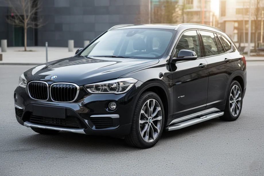 BMW X1 F48 2015–2022 Mevsim Grey side steps (2 stuks, aluminium) Image