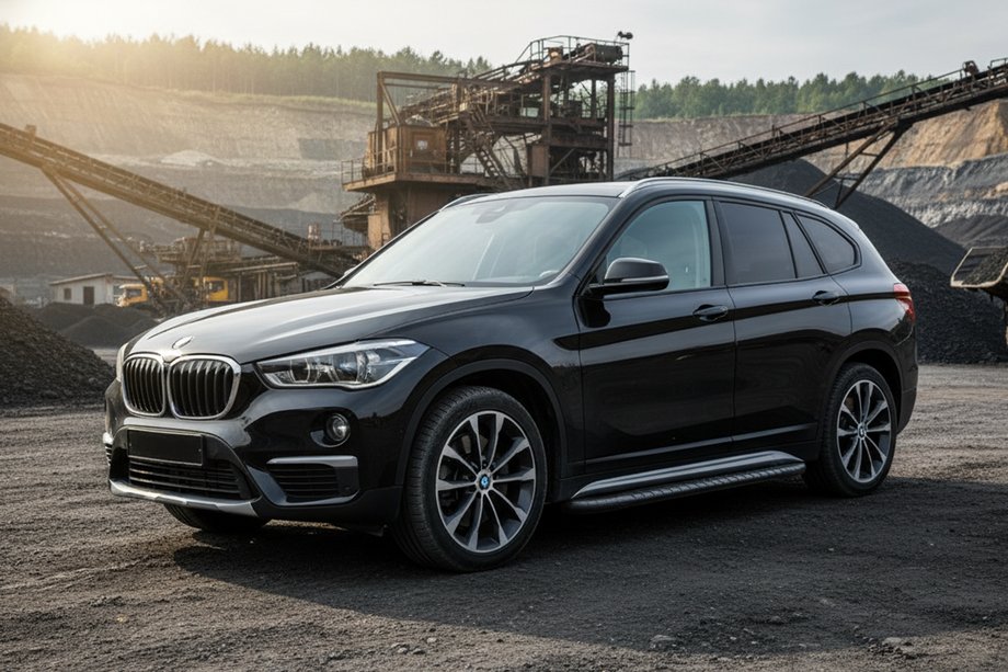 BMW X1 F48 2015–2022 Bosphore Black zijtreden (2 stuks, aluminium) Image