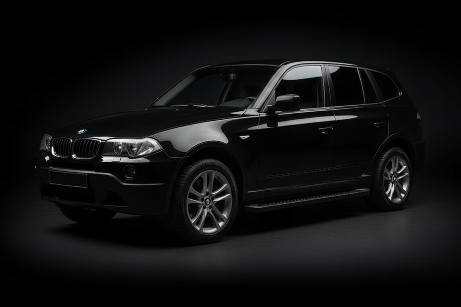 BMW X3 E83 2003–2010 Allmond Black side steps (2 st., aluminium) Image