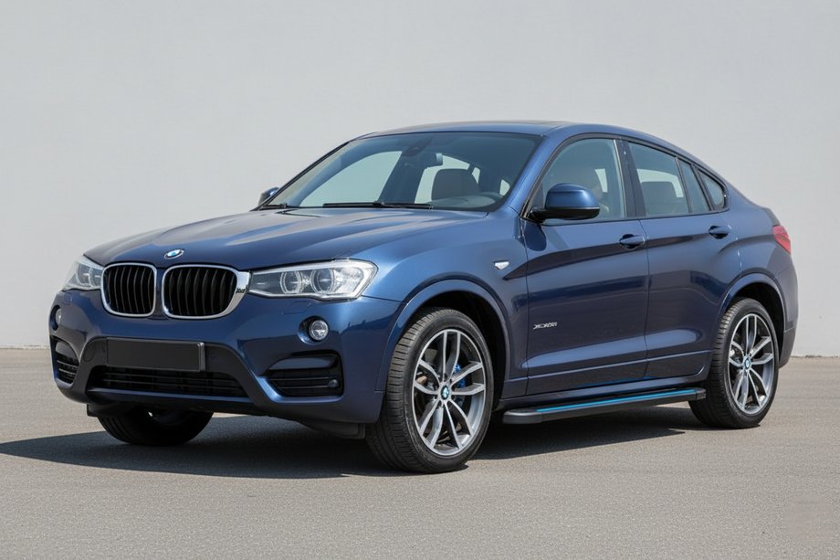BMW X4 F26 2014–2018 Maya Blue zijtreden (2 stuks, aluminium) Image