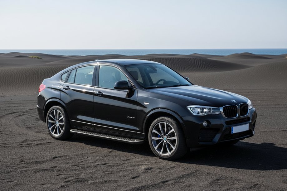 BMW X4 F26 2014–2018 Allmond Black side steps (2 st., aluminium) Image