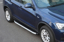 BMW X4 F26 2014–2018 Fullmond side steps (2 stuks, aluminium) foto 1