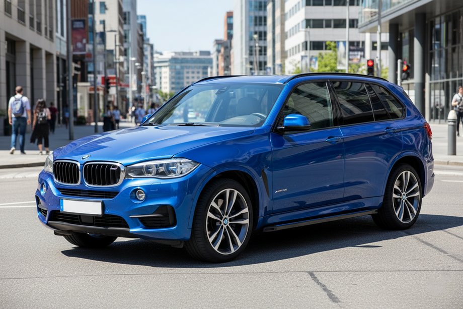 BMW X5 F15 2013–2018 Maya Blue zijtreden (2 stuks, aluminium) Image