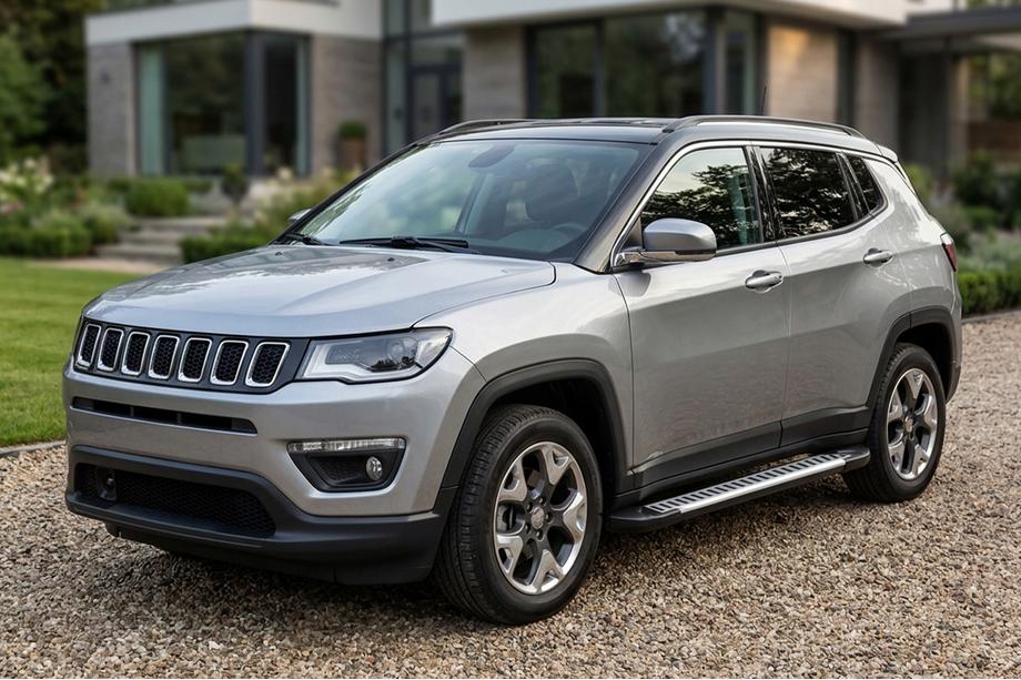 Jeep Compass 2016– Side steps Line (2 stuks, aluminium) Image