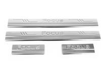 Ford Focus II 2005–2008 OmsaLine instaplijsten (4 stuks, RVS) foto 6