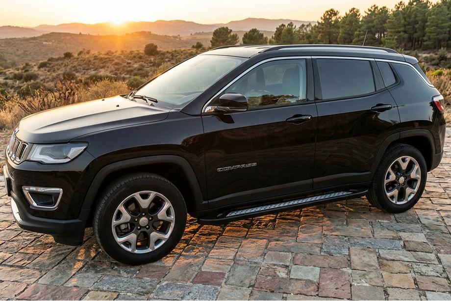Jeep Compass 2016– Zijtreden Vision New Black (2 stuks, aluminium) Image