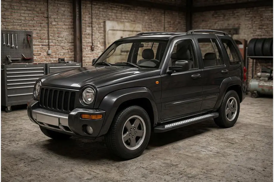 Jeep Cherokee/Liberty 2002–2007 Zijtreden Vision New Black (2 stuks, aluminium) Foto 1