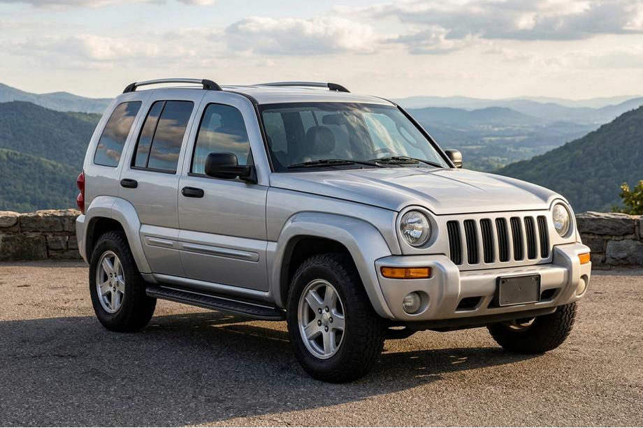 Jeep Cherokee/Liberty 2002–2007 Boshpore Black side steps (2 stuks, aluminium) Image