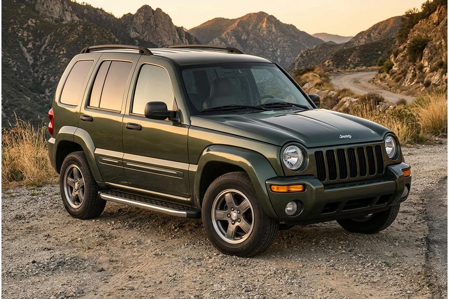 Jeep Cherokee/Liberty 2002–2007 BlackLine side steps (2 stuks, aluminium) Image