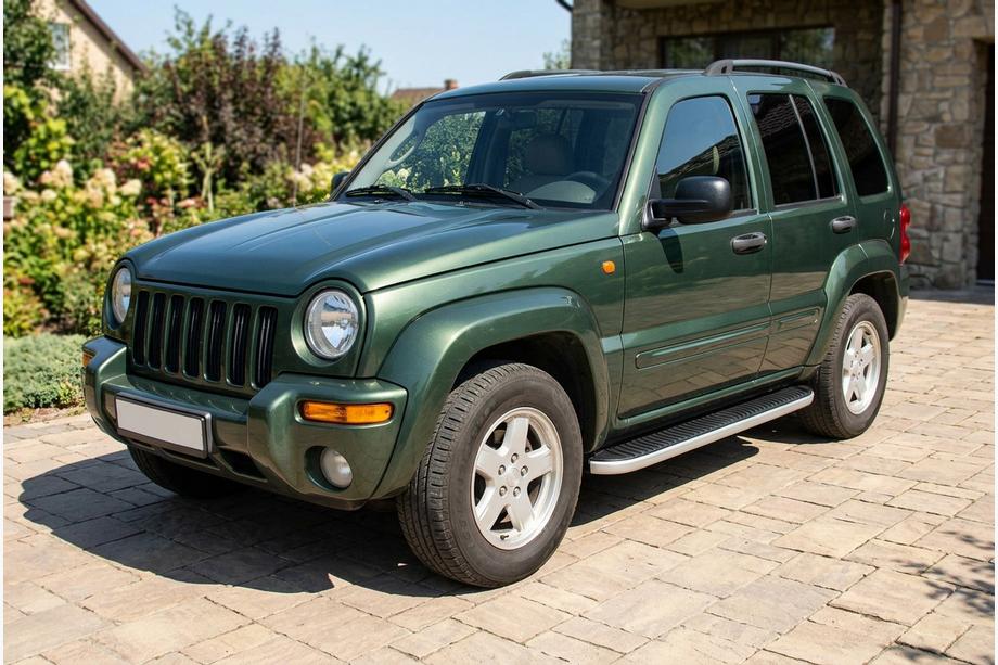 Jeep Cherokee/Liberty 2002–2007 Side steps Tayga Grey (2 stuks, aluminium) Foto 1