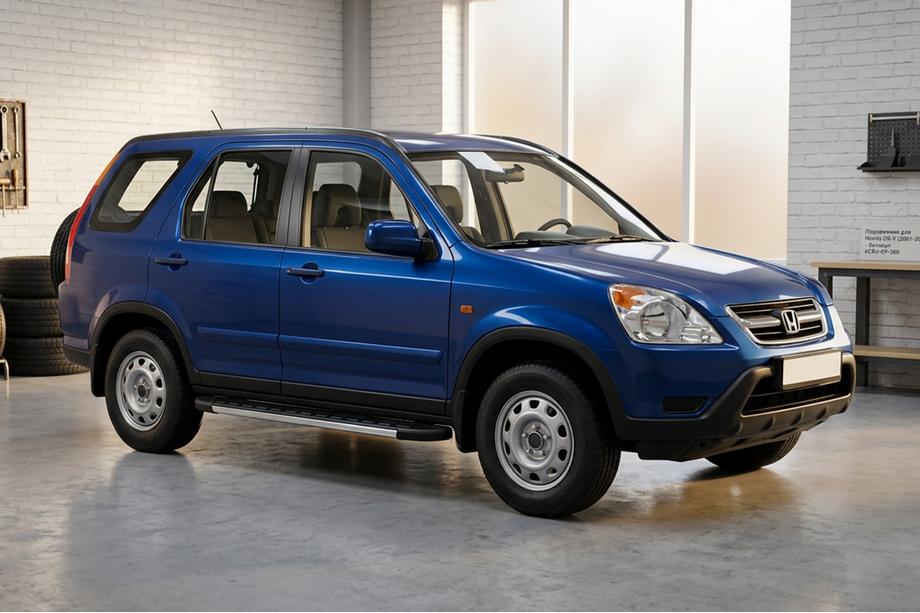 Honda CRV 2001–2006 Duru side steps (2 stuks, aluminium) Image