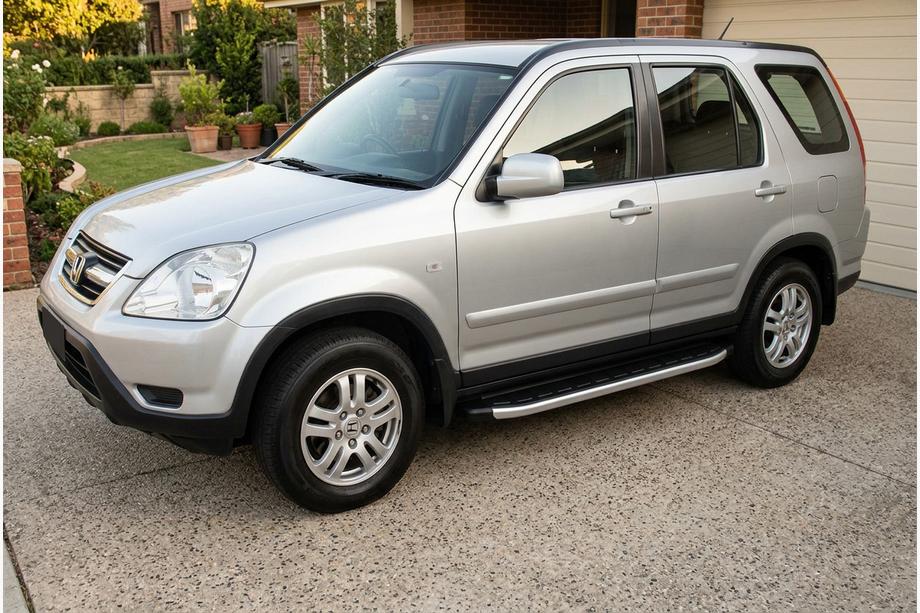 Honda CRV 2001–2006 Fullmond side steps (2 stuks, aluminium) Image