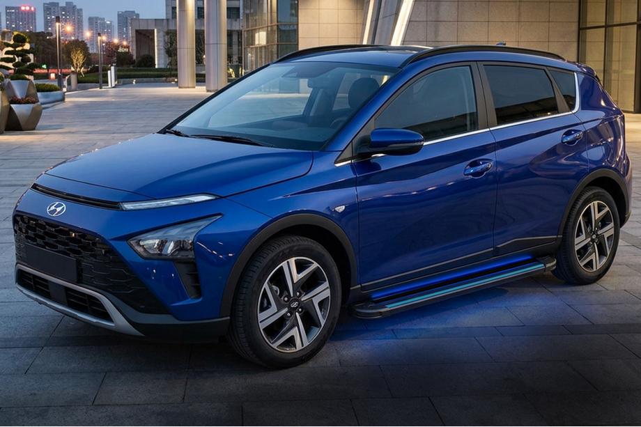 Hyundai Bayon 2021– Maya Blue zijtreden (2 stuks, aluminium) Image