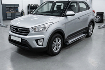 Hyundai Creta 2014–2020 Rainbow zijtreden (set van 2, aluminium) foto 1