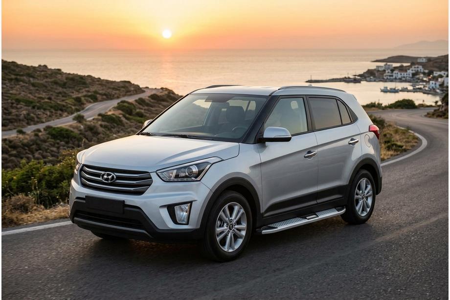 Hyundai Creta 2014–2020 Mevsim Grey side steps (2 stuks, aluminium) Image