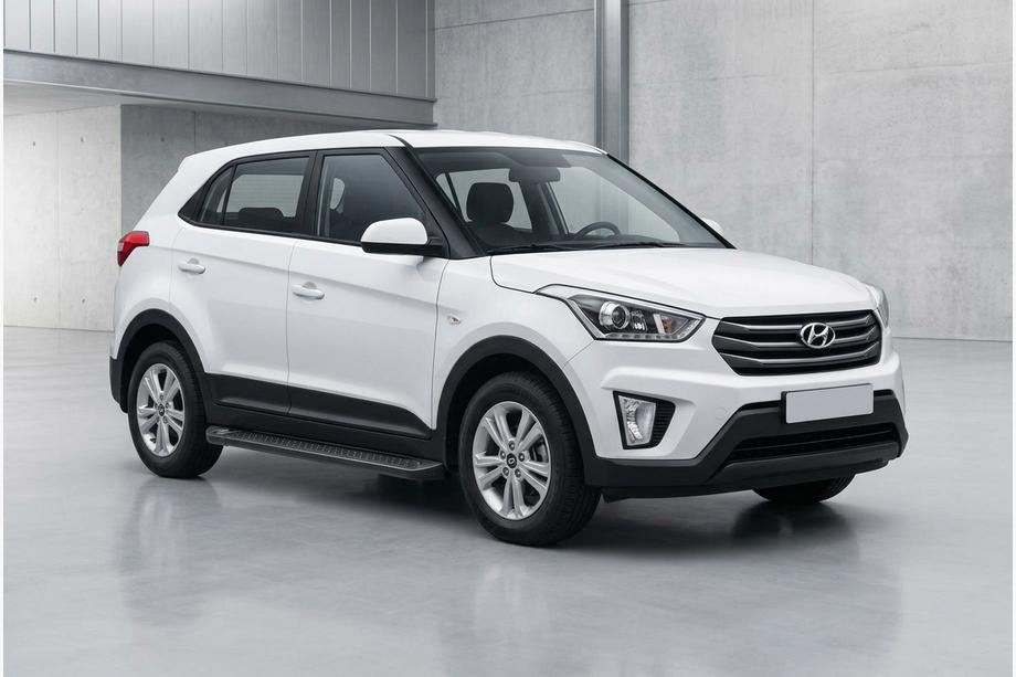 Hyundai Creta 2014–2020 Allmond Black side steps (2 st., aluminium) Image