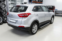 Hyundai Creta 2014–2020 Fullmond side steps (2 stuks, aluminium) foto 2