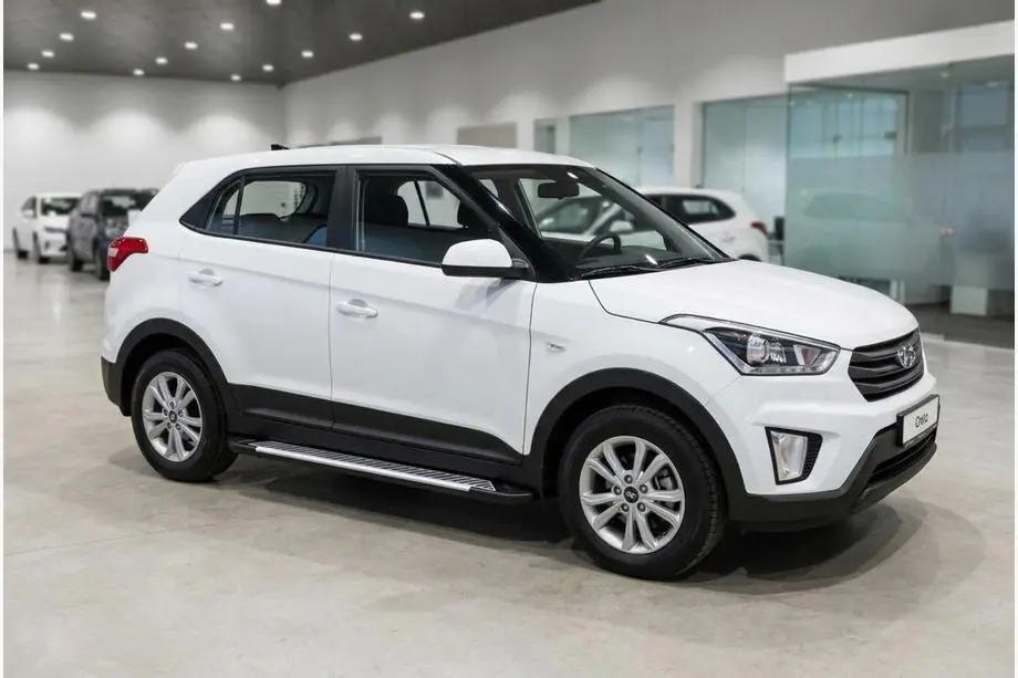 Hyundai Creta 2014–2020 Side steps Line (2 stuks, aluminium) Image