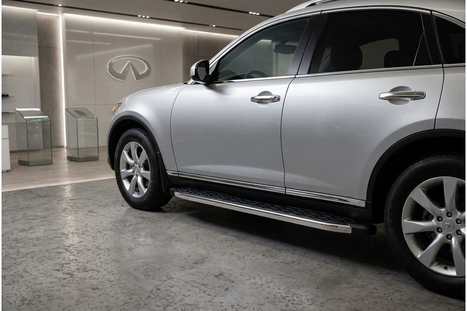 Infiniti FX 2003–2008 BlackLine side steps (2 stuks, aluminium) Image