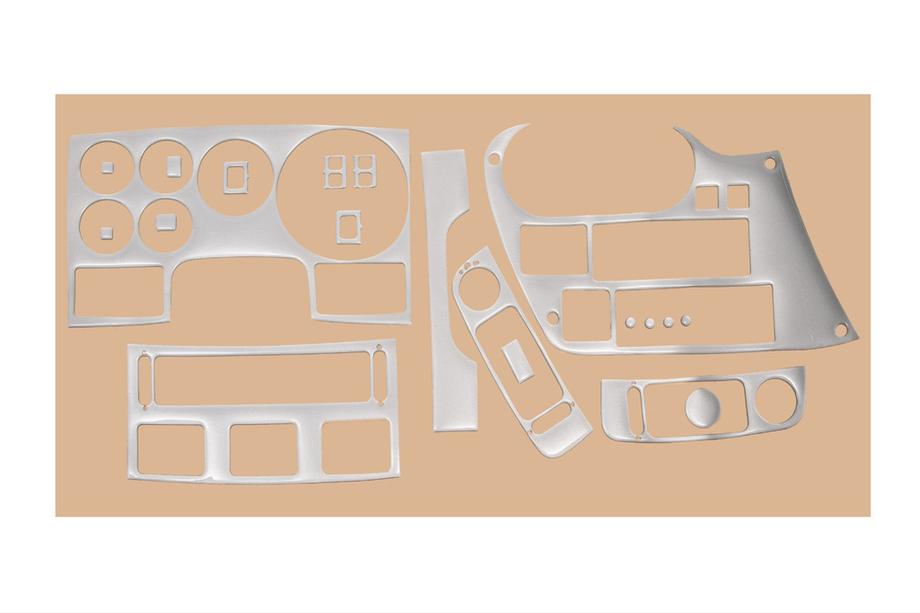 DAF 95XF 1997–2002 Dashboardafdeklijsten (aluminiumlook) Image