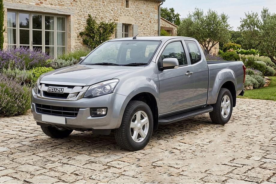 Isuzu D-Max 2011–2019 Tayga Black zijtreden (set van 2, aluminium) Image