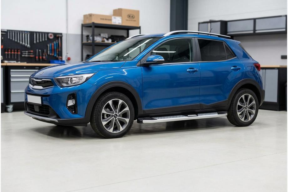 Kia Stonic 2017– Mevsim Grey side steps (2 stuks, aluminium) Image