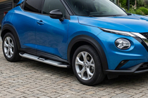 Nissan Juke 2020– Mevsim Grey side steps (2 stuks, aluminium) foto 1
