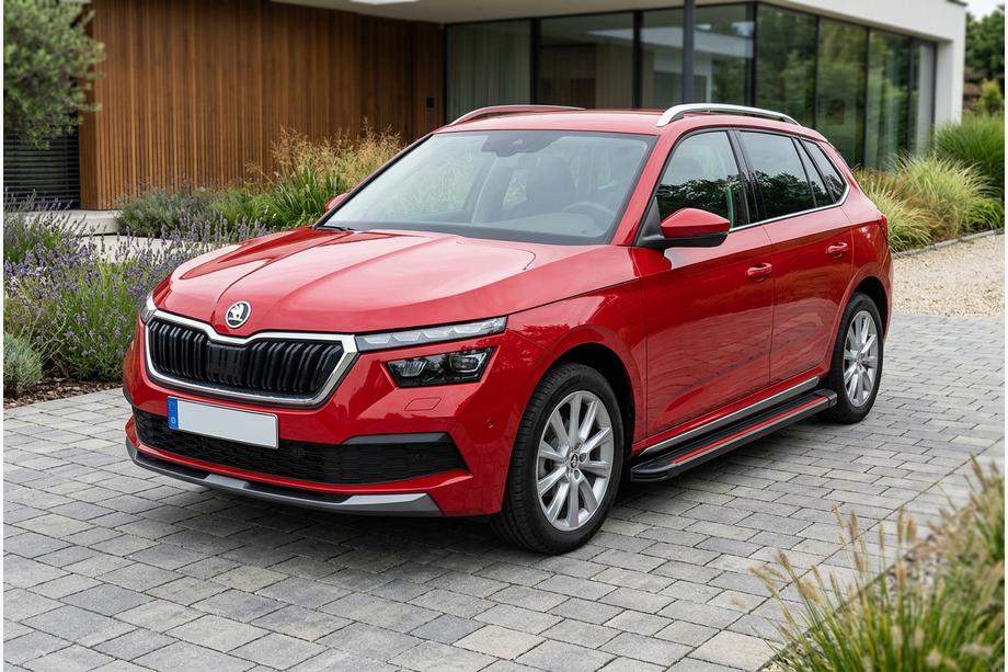 Skoda Kamiq 2019– Side steps Maya Red (2 stuks, aluminium) Image