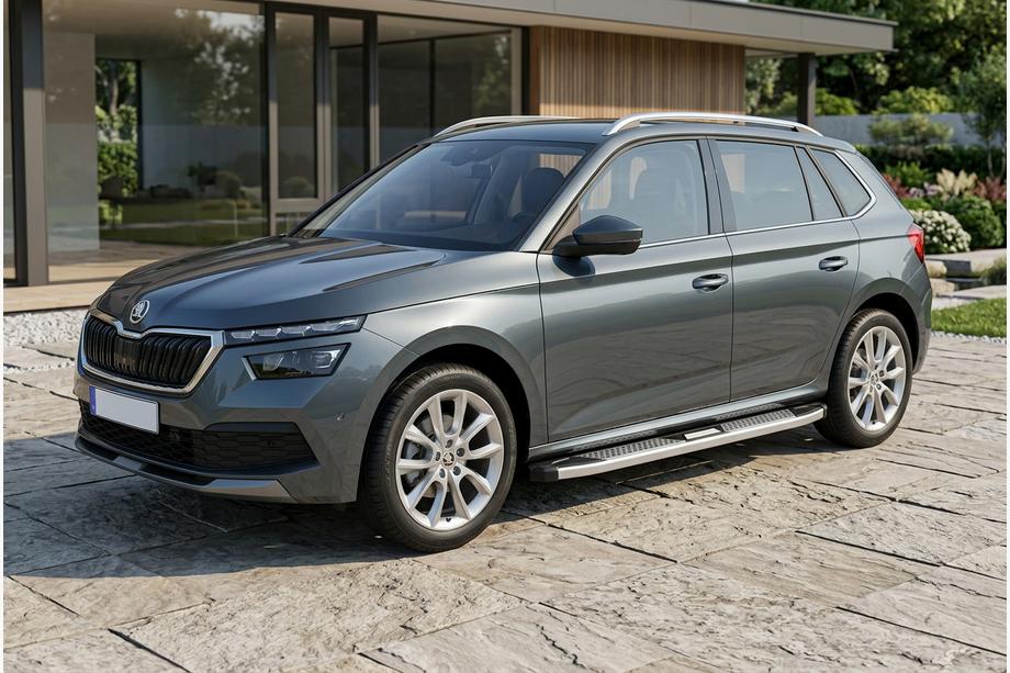 Skoda Kamiq 2019– Mevsim Grey side steps (2 stuks, aluminium) Image