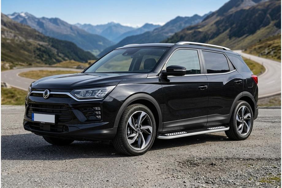 SsangYong Korando 2019– Side steps Tayga V2 (2 stuks, aluminium) Image