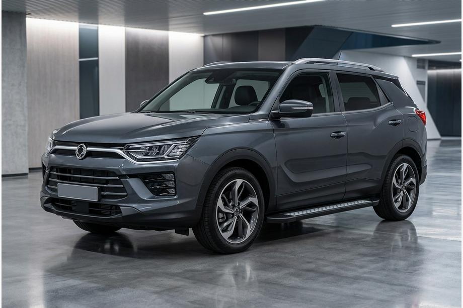 SsangYong Korando 2019– Zijtreden Vision New Black (2 stuks, aluminium) Image