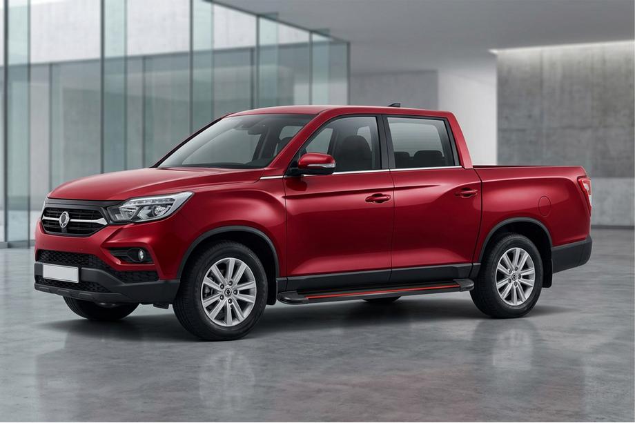 SsangYong Musso II 2018– Side steps Maya Red (2 stuks, aluminium) Image