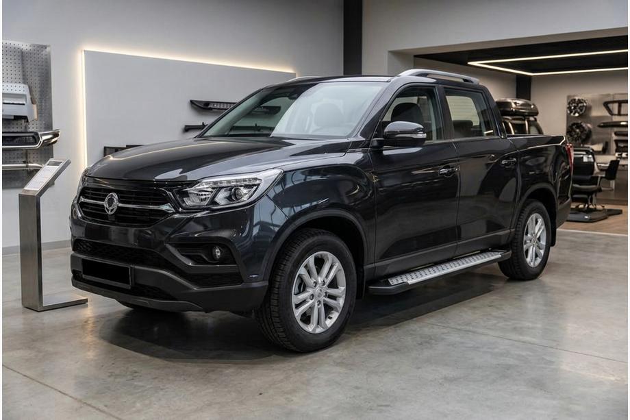 SsangYong Musso II 2018– Side steps Allmond Grey (set van 2, aluminium) Foto 1